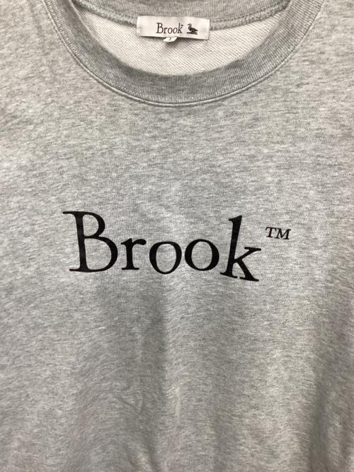 BROOK（ブルック）Brook (ブルック) クルーネックスウェット グレー サイズ:Ｌの古着・服飾アイテム