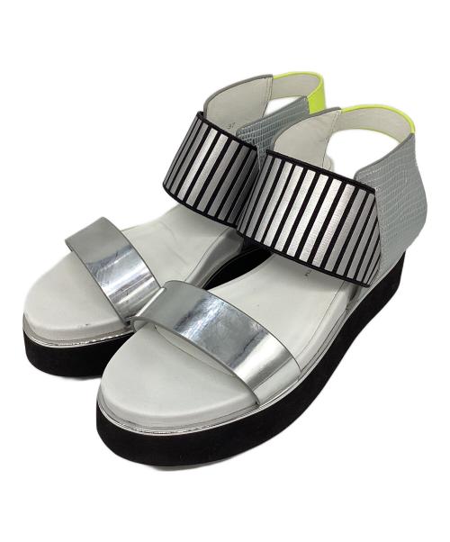 UNITED NUDE（ユナイテッドヌード）UNITED NUDE (ユナイテッドヌード) サンダル シルバー×イエロー サイズ:37の古着・服飾アイテム