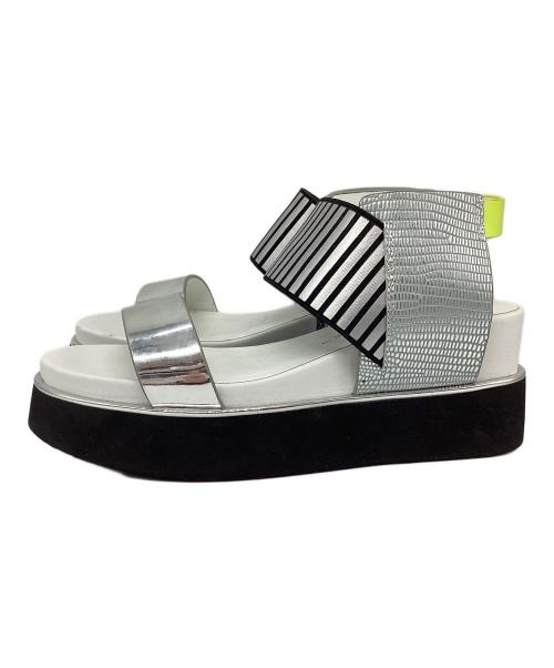 UNITED NUDE（ユナイテッドヌード）UNITED NUDE (ユナイテッドヌード) サンダル シルバー×イエロー サイズ:37の古着・服飾アイテム