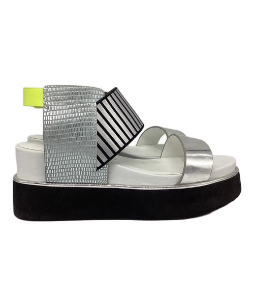 UNITED NUDE（ユナイテッドヌード）UNITED NUDE (ユナイテッドヌード) サンダル シルバー×イエロー サイズ:37の古着・服飾アイテム