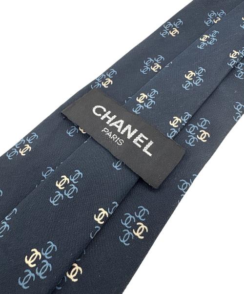 CHANEL（シャネル）CHANEL (シャネル) ネクタイ ネイビー サイズ:FREEの古着・服飾アイテム