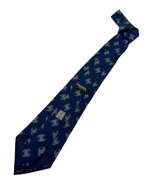 CHANEL（シャネル）CHANEL (シャネル) ネクタイ ネイビー サイズ:FREEの古着・服飾アイテム