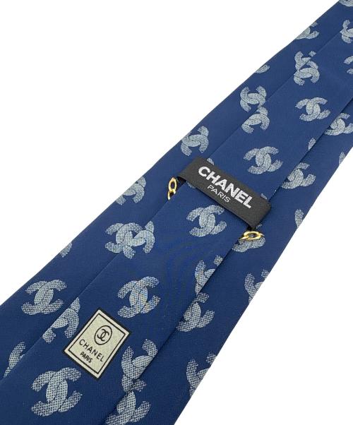 CHANEL（シャネル）CHANEL (シャネル) ネクタイ ネイビー サイズ:FREEの古着・服飾アイテム