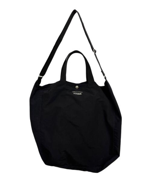 COMME des GARCONS（コムデギャルソン）COMME des GARCONS (コムデギャルソン) 綿ナイロングログラン 2WAY BAG ブラックの古着・服飾アイテム