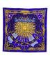 HERMES (エルメス) カレ90CARPE DIEM 太陽 月 ブルー：23000円
