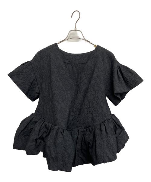 cygne（シーニュ）cygne (シーニュ) 半袖ブラウス ブラック サイズ:Fの古着・服飾アイテム