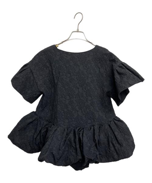 cygne（シーニュ）cygne (シーニュ) 半袖ブラウス ブラック サイズ:Fの古着・服飾アイテム