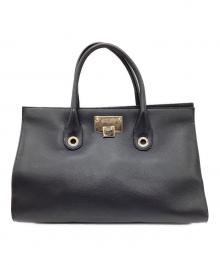 JIMMY CHOO（ジミーチュウ）の古着「ハンドバッグ」｜ブラック