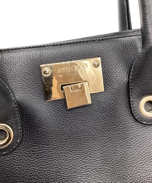 JIMMY CHOO（ジミーチュウ）JIMMY CHOO (ジミーチュウ) ハンドバッグ ブラックの古着・服飾アイテム