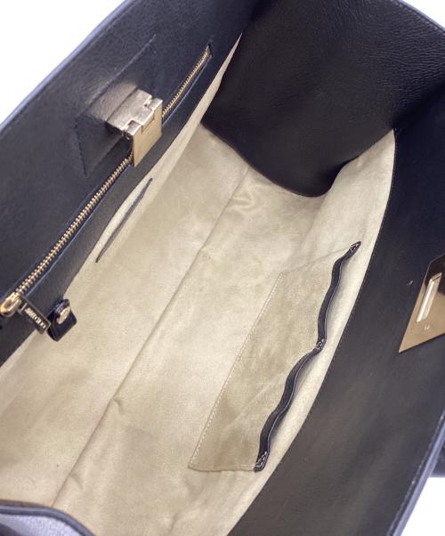 JIMMY CHOO（ジミーチュウ）JIMMY CHOO (ジミーチュウ) ハンドバッグ ブラックの古着・服飾アイテム