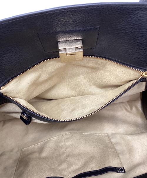 JIMMY CHOO（ジミーチュウ）JIMMY CHOO (ジミーチュウ) ハンドバッグ ブラックの古着・服飾アイテム