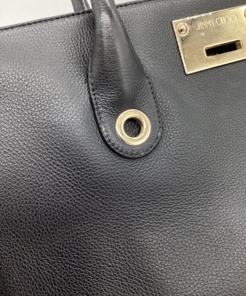 JIMMY CHOO（ジミーチュウ）JIMMY CHOO (ジミーチュウ) ハンドバッグ ブラックの古着・服飾アイテム
