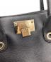 中古・古着 JIMMY CHOO (ジミーチュウ) ハンドバッグ ブラック：15000円