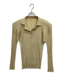 PLEATS PLEASE（プリーツプリーズ）の古着「長袖シャツ」｜ベージュ