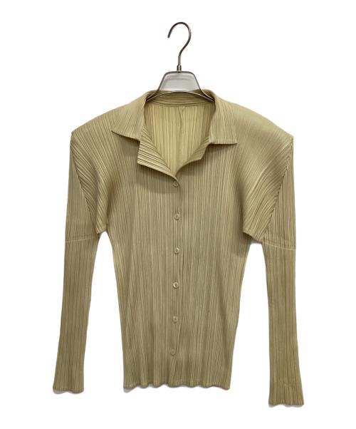 PLEATS PLEASE（プリーツプリーズ）PLEATS PLEASE (プリーツプリーズ) 長袖シャツ ベージュ サイズ:4の古着・服飾アイテム