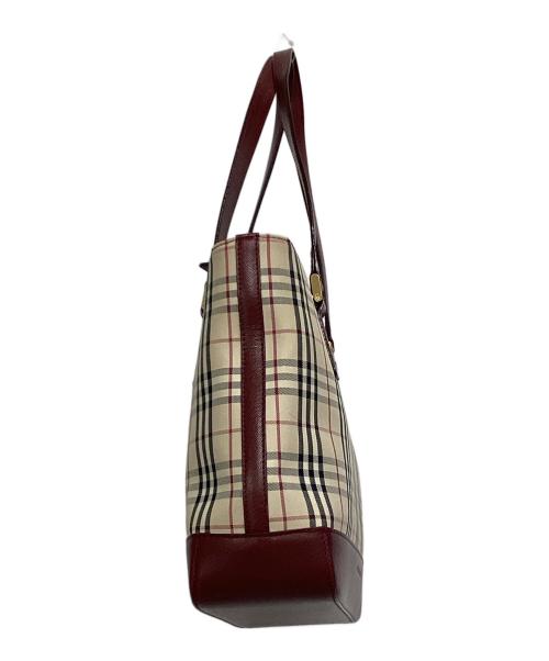 BURBERRY（バーバリー）BURBERRY (バーバリー) トートバッグ ベージュ×ブルーの古着・服飾アイテム
