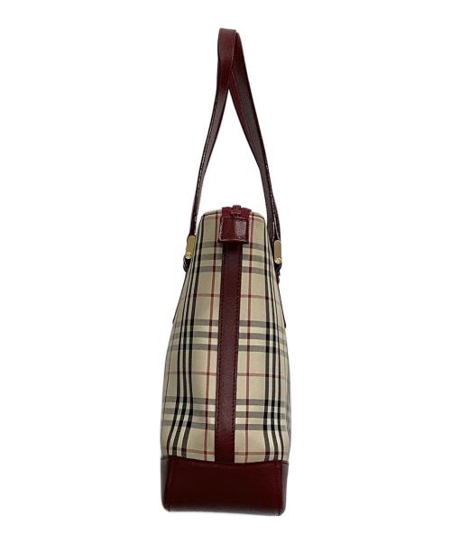 BURBERRY（バーバリー）BURBERRY (バーバリー) トートバッグ ベージュ×ブルーの古着・服飾アイテム