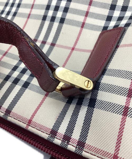 BURBERRY（バーバリー）BURBERRY (バーバリー) トートバッグ ベージュ×ブルーの古着・服飾アイテム