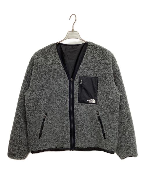 THE NORTH FACE（ザ ノース フェイス）THE NORTH FACE (ザ ノース フェイス) リバーシブルエクストリームパイルカーディガン ブラック×グレー サイズ:Lの古着・服飾アイテム