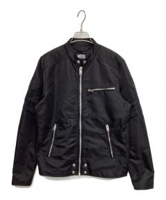 中古・古着通販】DIESEL (ディーゼル) ライダースジャケット ブラック