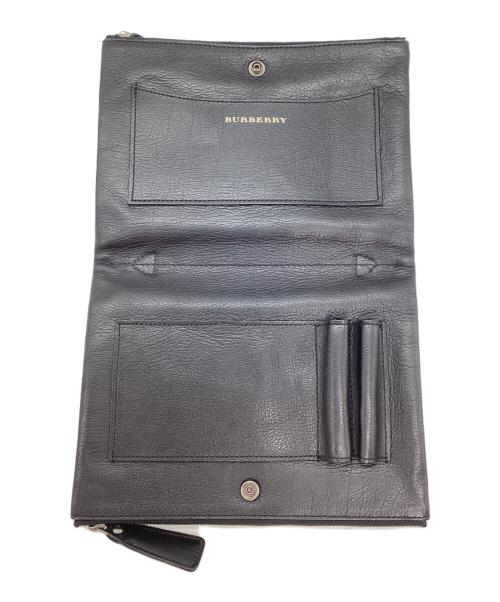 BURBERRY（バーバリー）BURBERRY (バーバリー) クラッチバッグ ブラックの古着・服飾アイテム