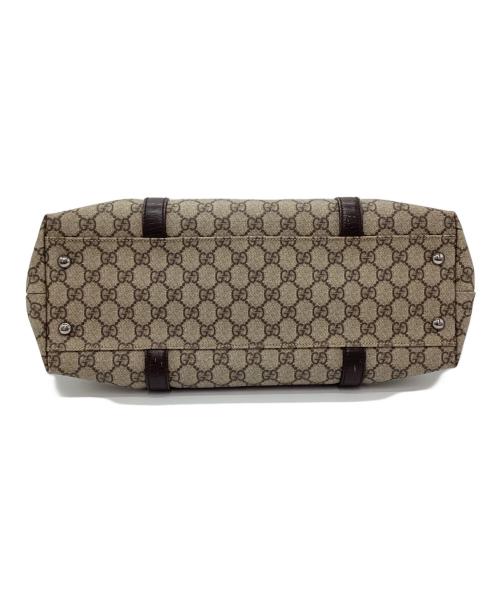 GUCCI（グッチ）GUCCI (グッチ) トートバッグ GGスプリーム ベージュ×ブラウンの古着・服飾アイテム