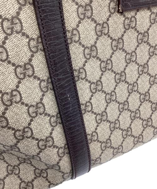 GUCCI（グッチ）GUCCI (グッチ) トートバッグ GGスプリーム ベージュ×ブラウンの古着・服飾アイテム