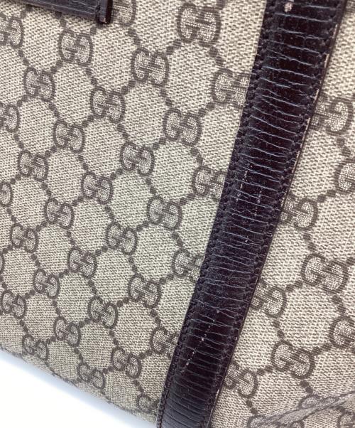 GUCCI（グッチ）GUCCI (グッチ) トートバッグ GGスプリーム ベージュ×ブラウンの古着・服飾アイテム