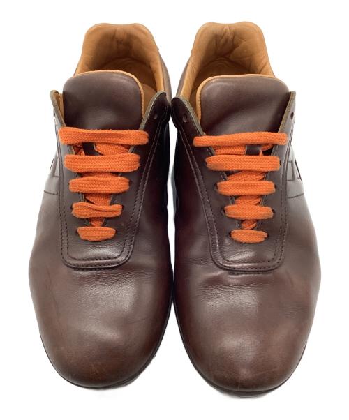 HERMES（エルメス）HERMES (エルメス) スニーカー ブラウン サイズ:37 1/2の古着・服飾アイテム