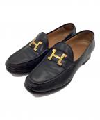 HERMESエルメス）の古着「ローファー」｜ブラック