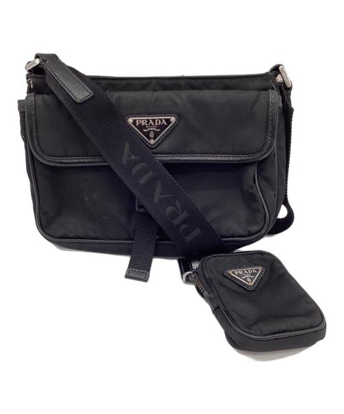 PRADA（プラダ）PRADA (プラダ) ショルダーバッグ ブラックの古着・服飾アイテム