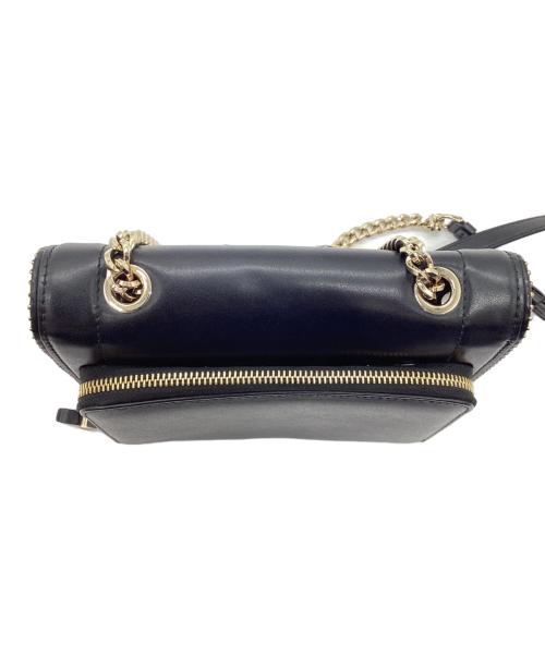 Salvatore Ferragamo（サルヴァトーレ フェラガモ）Salvatore Ferragamo (サルヴァトーレ フェラガモ) リボンチェーンショルダーバッグ ブラックの古着・服飾アイテム
