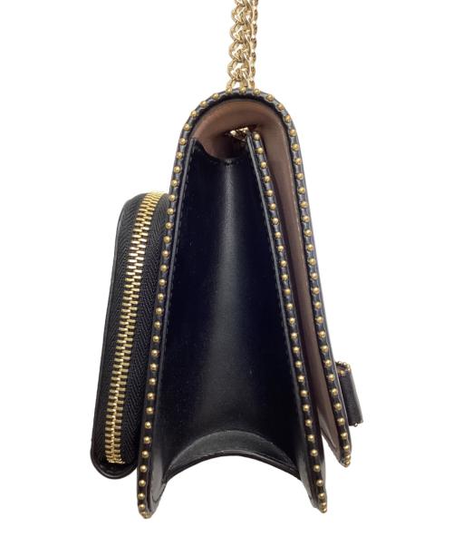 Salvatore Ferragamo（サルヴァトーレ フェラガモ）Salvatore Ferragamo (サルヴァトーレ フェラガモ) リボンチェーンショルダーバッグ ブラックの古着・服飾アイテム