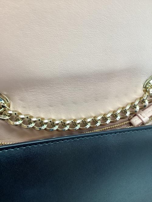 Salvatore Ferragamo（サルヴァトーレ フェラガモ）Salvatore Ferragamo (サルヴァトーレ フェラガモ) リボンチェーンショルダーバッグ ブラックの古着・服飾アイテム