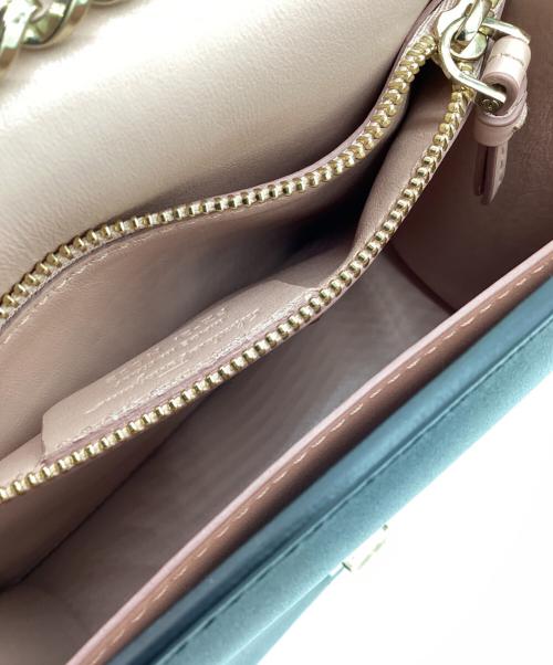 Salvatore Ferragamo（サルヴァトーレ フェラガモ）Salvatore Ferragamo (サルヴァトーレ フェラガモ) リボンチェーンショルダーバッグ ブラックの古着・服飾アイテム