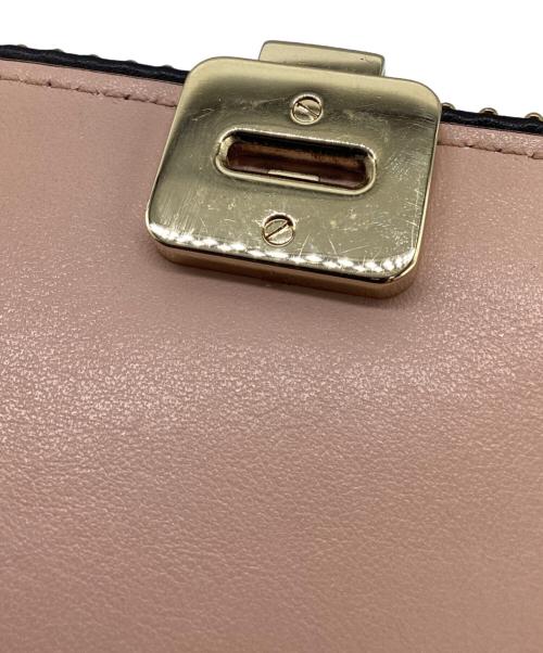 Salvatore Ferragamo（サルヴァトーレ フェラガモ）Salvatore Ferragamo (サルヴァトーレ フェラガモ) リボンチェーンショルダーバッグ ブラックの古着・服飾アイテム