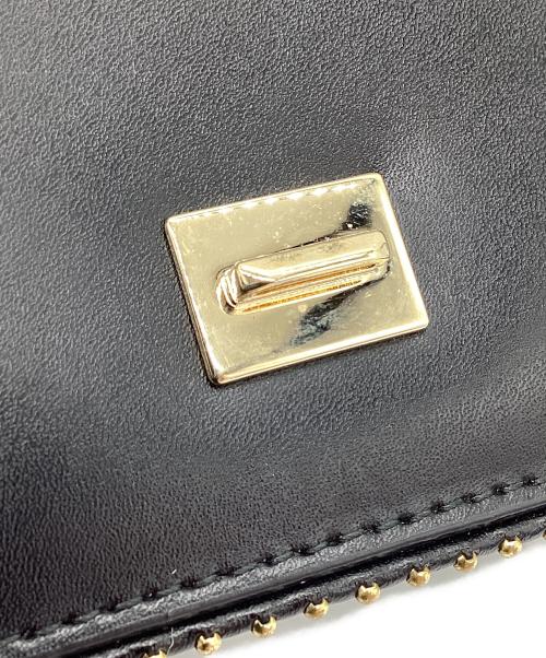 Salvatore Ferragamo（サルヴァトーレ フェラガモ）Salvatore Ferragamo (サルヴァトーレ フェラガモ) リボンチェーンショルダーバッグ ブラックの古着・服飾アイテム