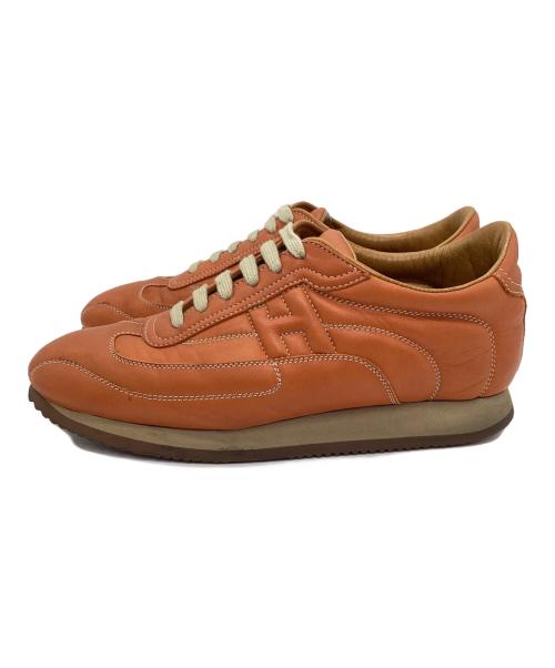 HERMES（エルメス）HERMES (エルメス) ローカットスニーカー クイック ブラウン サイズ:SIZE 39 1/2の古着・服飾アイテム