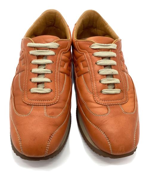 HERMES（エルメス）HERMES (エルメス) ローカットスニーカー クイック ブラウン サイズ:SIZE 39 1/2の古着・服飾アイテム