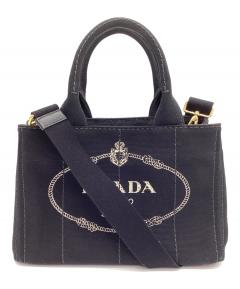 中古・古着通販】PRADA (プラダ) 2WAYショルダーバッグ ブラック