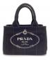 PRADA (プラダ) 2WAYバッグ カナパ ブラック×ゴールド：65000円