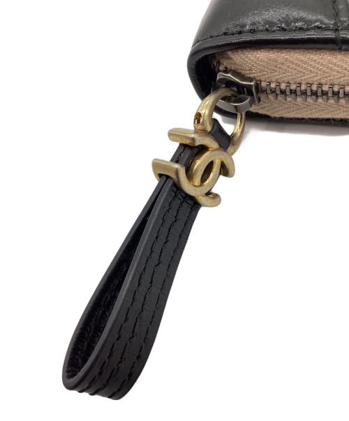 CHANEL（シャネル）CHANEL (シャネル) コインケース マトラッセ ガブリエル ブラック×ベージュの古着・服飾アイテム