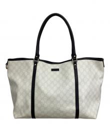 GUCCI（グッチ）の古着「トートバッグ GGスプリーム」｜ホワイト×ブラック