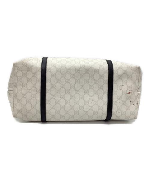 GUCCI（グッチ）GUCCI (グッチ) トートバッグ GGスプリーム ホワイト×ブラックの古着・服飾アイテム