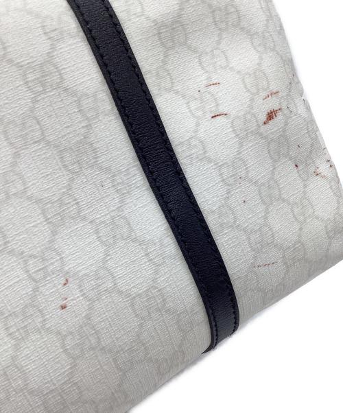 GUCCI（グッチ）GUCCI (グッチ) トートバッグ GGスプリーム ホワイト×ブラックの古着・服飾アイテム
