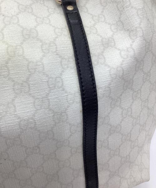 GUCCI（グッチ）GUCCI (グッチ) トートバッグ GGスプリーム ホワイト×ブラックの古着・服飾アイテム