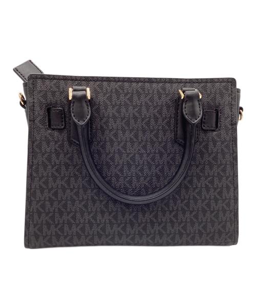 MICHAEL KORS（マイケル・コース）MICHAEL KORS (マイケル・コース) 2WAYバッグ MKシグネチャー サッチェル ミディアム ブラックの古着・服飾アイテム