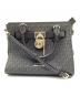 MICHAEL KORS（マイケル・コース）の古着「2WAYバッグ MKシグネチャー サッチェル ミディアム」｜ブラック