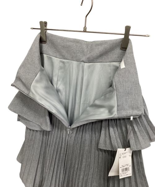 Snidel（スナイデル）Snidel (スナイデル) プリーツティアードミニスカート グレー サイズ:1 未使用品の古着・服飾アイテム