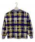 TAAKK (ターク) クルーネックスウェット CHECK JERSEY PULLOVER ネイビー×イエロー サイズ:M：9000円